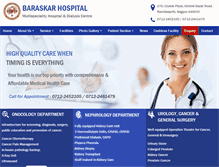 Tablet Screenshot of baraskarmultispecialityhospital.com